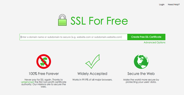 SSL For Free 免费 SSL 凭证申请 Let’s Encrypt简单教学