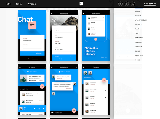 InVision 釋出「Chat」免費使用者介面 UI 設計包下載（Sketch & Photoshop）