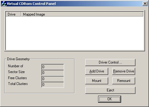 Microsoft Virtual CD-ROM Control Panel - 微軟推出的虛擬光碟軟體