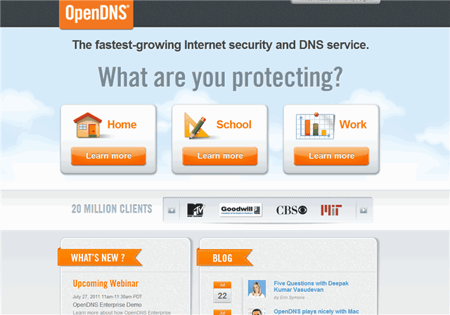 OpenDNS - 加速網路連線，杜絕瀏覽惡意網站！