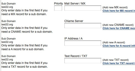 MyDomain 免費DNS服務，包含網頁轉址、郵件轉址及DNS設定