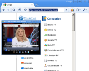 TV CHROME 用瀏覽器看電視，來自全世界2000個頻道免費收看