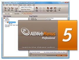 AllWebMenus PRO 5.3 限時免費，強大的網頁選單製作軟體