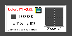 ColorSPY 輕巧好用的螢幕取色器，抓取某區塊色碼