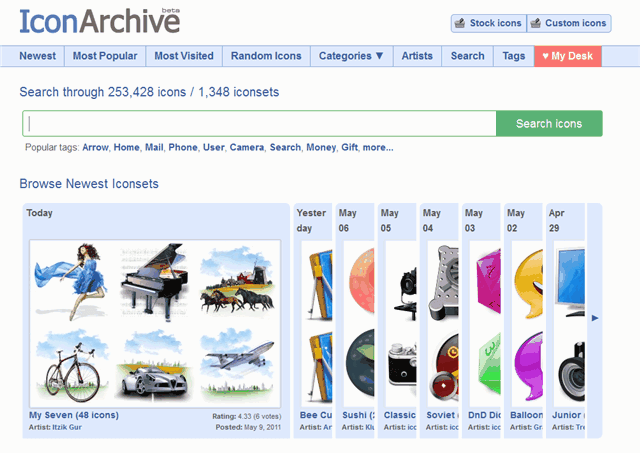 IconArchive － 專業圖示搜尋引擎，超過二十萬個免費圖示下載