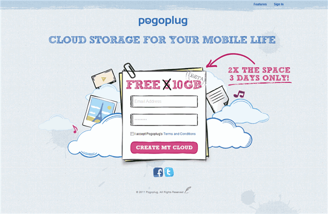 Pogoplug Cloud 限時 10GB 免費雲端空間，終身使用