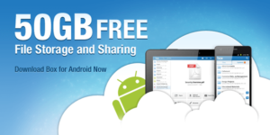 Android 用戶登入 Box.net，免費送 50GB 超大空間