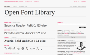 Open Font Library 開放字型資料庫，百種字體免費下載