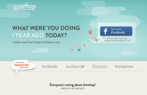 Timehop 臉書推特時光機，一年前的今天你在做什麼？