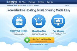SlingFile 安全快速的 500 GB 免空，無上傳下載限制