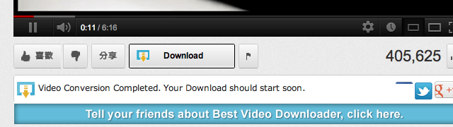 Best Video Downloader：為 YouTube 加入下載功能，支援 IE、Firefox、Google Chrome、Safari 四大瀏覽器