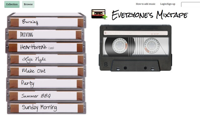 Everyone's Mixtape 製作社交網路「錄音帶」，分享你最愛的音樂集