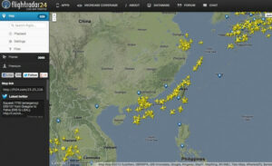 Flightradar24 在 Google Maps 上顯示全球飛機航班狀況，查看即時飛航資訊
