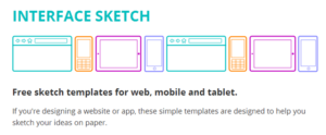 INTERFACE SKETCH 設計網頁、開發 App 的專用草稿紙