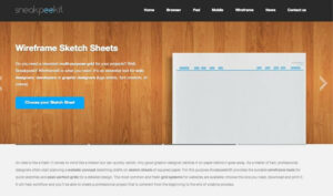 Sneakpeekit 為網頁設計、應用程式開發而生的高質感網狀紙（A4 大小，PDF 格式）