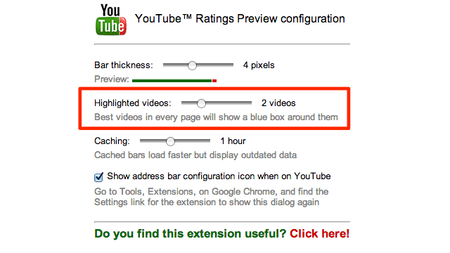 YouTube Ratings Preview