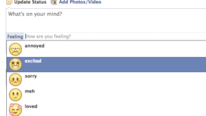 如何在 Facebook 近況更新顯示心情和活動圖示？