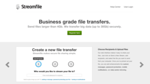 Streamfile：線上傳送 300 MB 檔案，無須安裝軟體