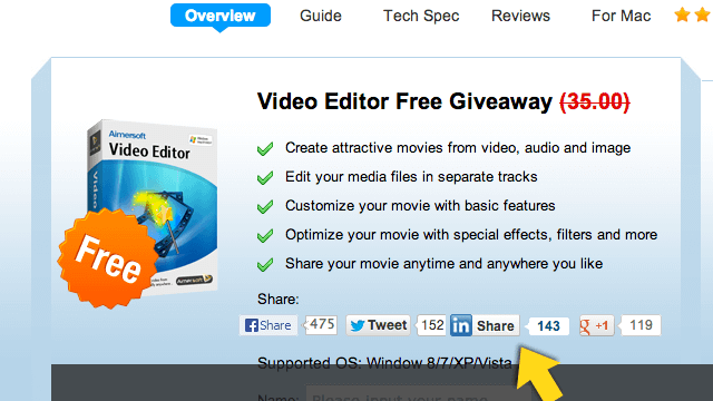 Aimersoft Video Editor 影片編輯軟體，限時免費（至 8/21）