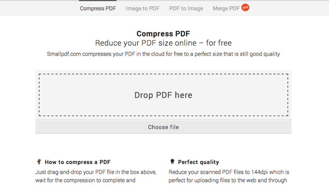 SmallPDF 線上壓縮 PDF 文件，減少檔案大小