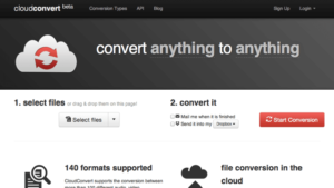 CloudConvert 免費雲端轉檔，可結合 Dropbox、Google Drive 網路硬碟
