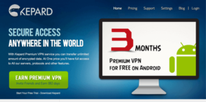 Kepard 免費提供 3 個月 Premium VPN 帳戶（Android）