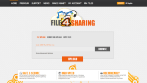 File4Sharing Premium 免空特級帳戶一年份，下載檔案無限制（價值 $90 美元）