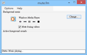 Mute.fm 開啟影片時自動將進行中的音樂靜音、暫停，結束後自動恢復播放