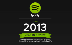 Spotify 推出 2013 年度風雲榜，一同來回顧你今年聽了那些歌曲