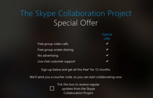 免費獲取 Skype Premium 優惠券，價值 $3,228 元（一年份）