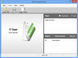 PDF Eraser 清除 PDF 文件內的文字或圖片，也可裁切、插入內容