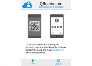 QRname.me 免費雲端名片服務，將你的名片轉為 QR Code 帶著走