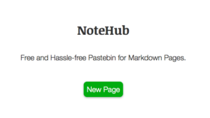 NoteHub 免費、易用的網頁產生器，使用 Markdown 輕鬆建立內容