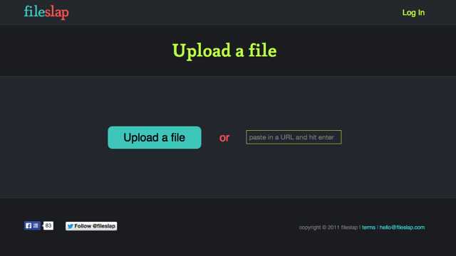 Fileslap 簡易檔案分享空間，可在線上預覽多種檔案格式