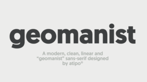 geomanist 具現代感、優雅設計英文字型下載