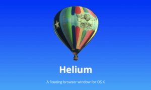 Helium 免費下載 Mac「漂浮瀏覽器」，可自由調整視窗位置、透明度、置頂