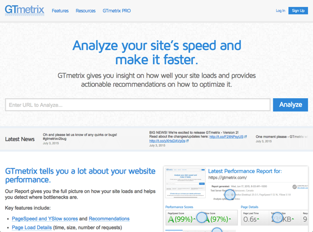 GTmetrix 網頁開啟速度檢測、分析工具，協助最佳化使用者體驗