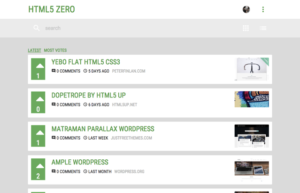 HTML5 Zero 免費響應式網頁設計模版、佈景主題和範本下載