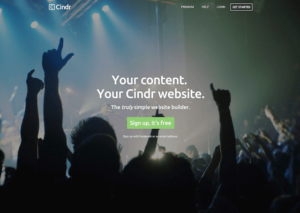 Cindr 免費網站架設平台，輕鬆建置行動裝置相容的單頁式網站
