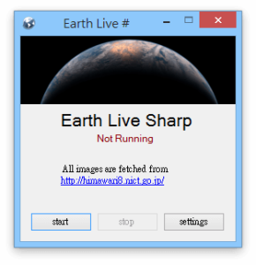 Earth Live Sharp 將衛星拍攝的地球全景自動設為電腦桌面，自訂更新間隔頻率