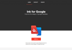 Ink for Google 為你的 Google 網站樣式畫龍點睛！更具質感設計效果（Chrome 擴充功能）
