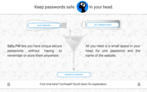 Salty.PW 讓你的密碼管理更簡單！以主密碼搭配網站名稱「調製」隨機密碼組合