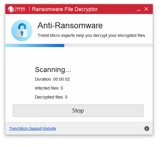 Trend Micro Ransomware File Decryptor