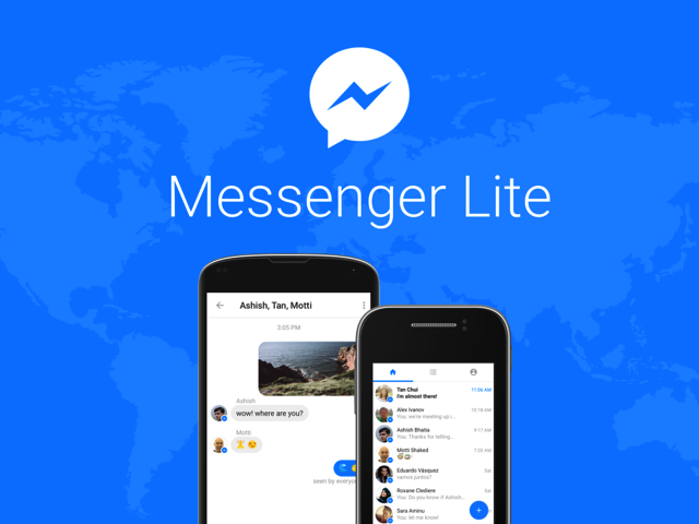 Messenger Lite 臉書推出聊天輕量版 App，介面精簡速度更快（Android）