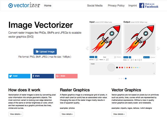 Online Image Vectorizer