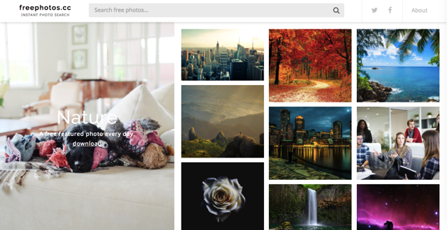 FreePhotos.cc 整合常用免費圖庫，強力搜尋 CC0 相片素材免費下載