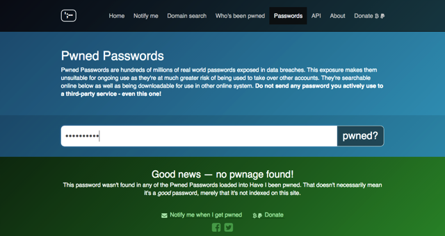Pwned Passwords