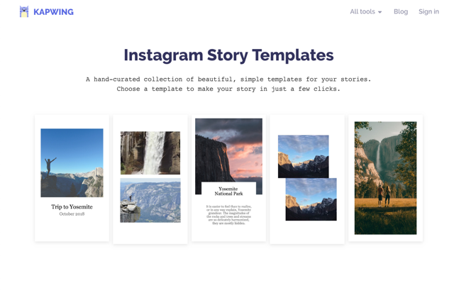 Instagram Story Templates 製作 IG 相片拼貼，讓限時動態顯示更多圖片