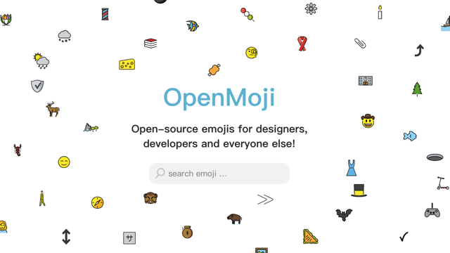 OpenMoji 開放原始碼免費表情符號，彩色單色 SVG、PNG 格式免費下載