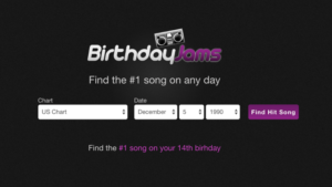 你出生的那天大家聽什麼歌？BirthdayJams 顯示特定日期排行榜冠軍單曲